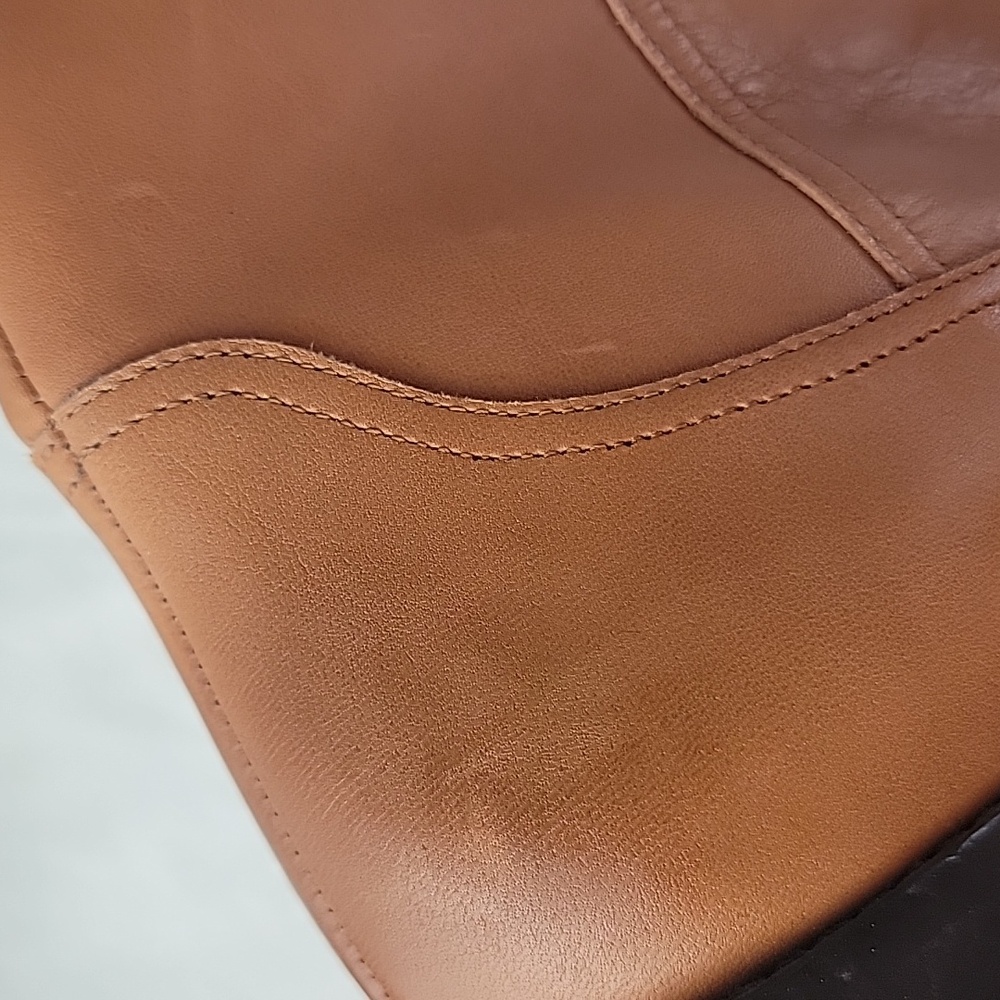 J.CREW‎ Tan Leather Over-The-Knee Fold Over Preppy Western Equestrian Boots 8.5 - Picture 16 of 16